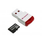 Transcend 32GB microSDHC C10 + USB reader